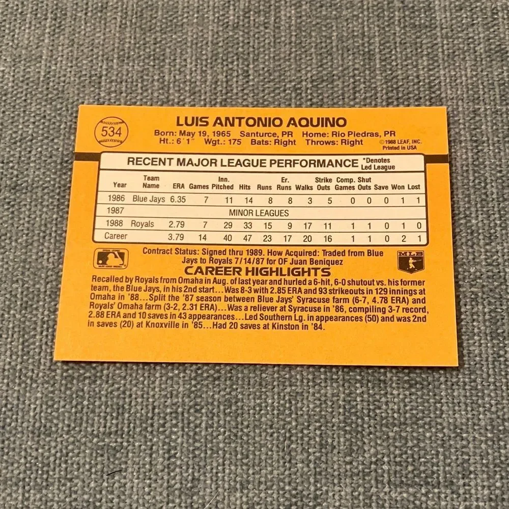 Donruss see pictures